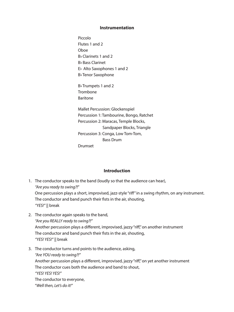 Ready to Swing (Downloadable Additional Full Score) Concert Band scores gallery preview page 4