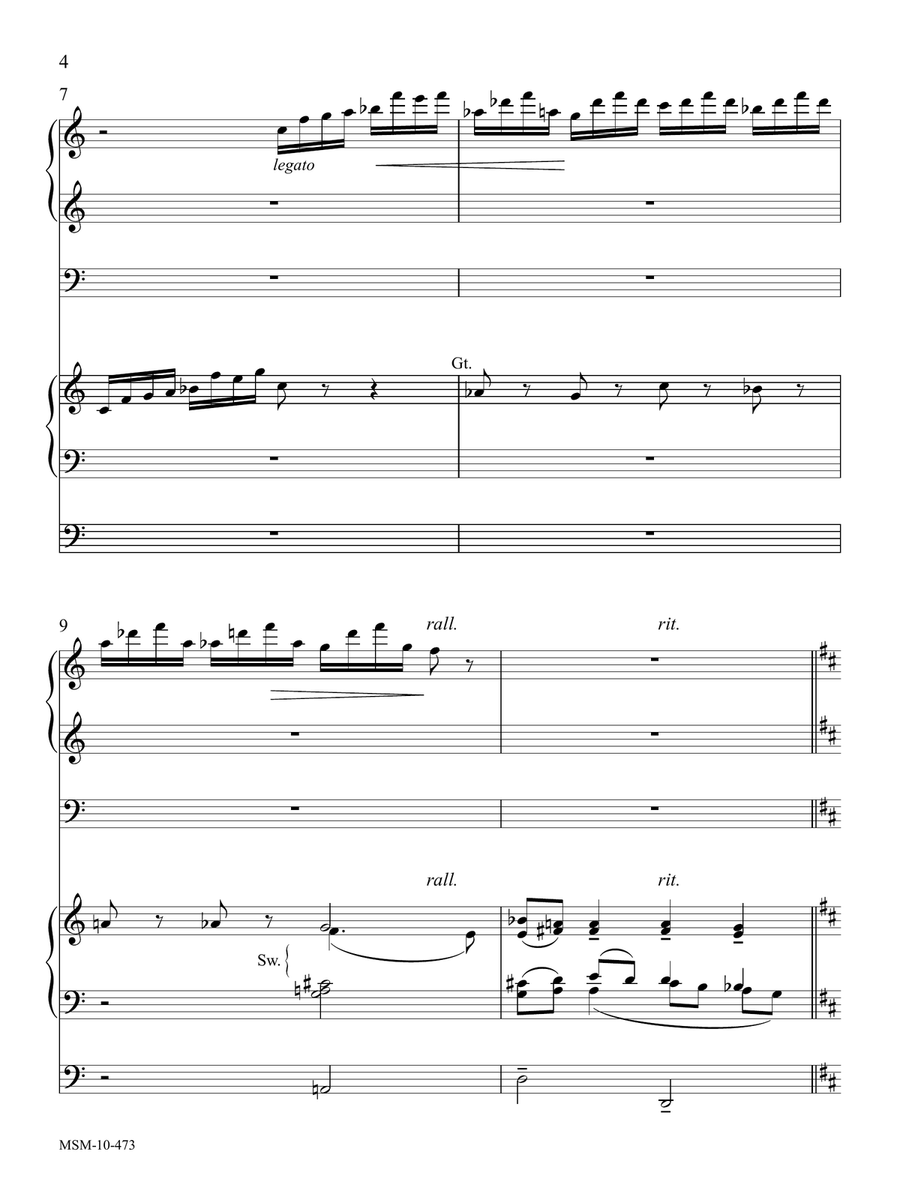 Cantabile à Deux, Op. 99 Cantabile à Deux, Op. 99 Organ scores gallery preview page 6