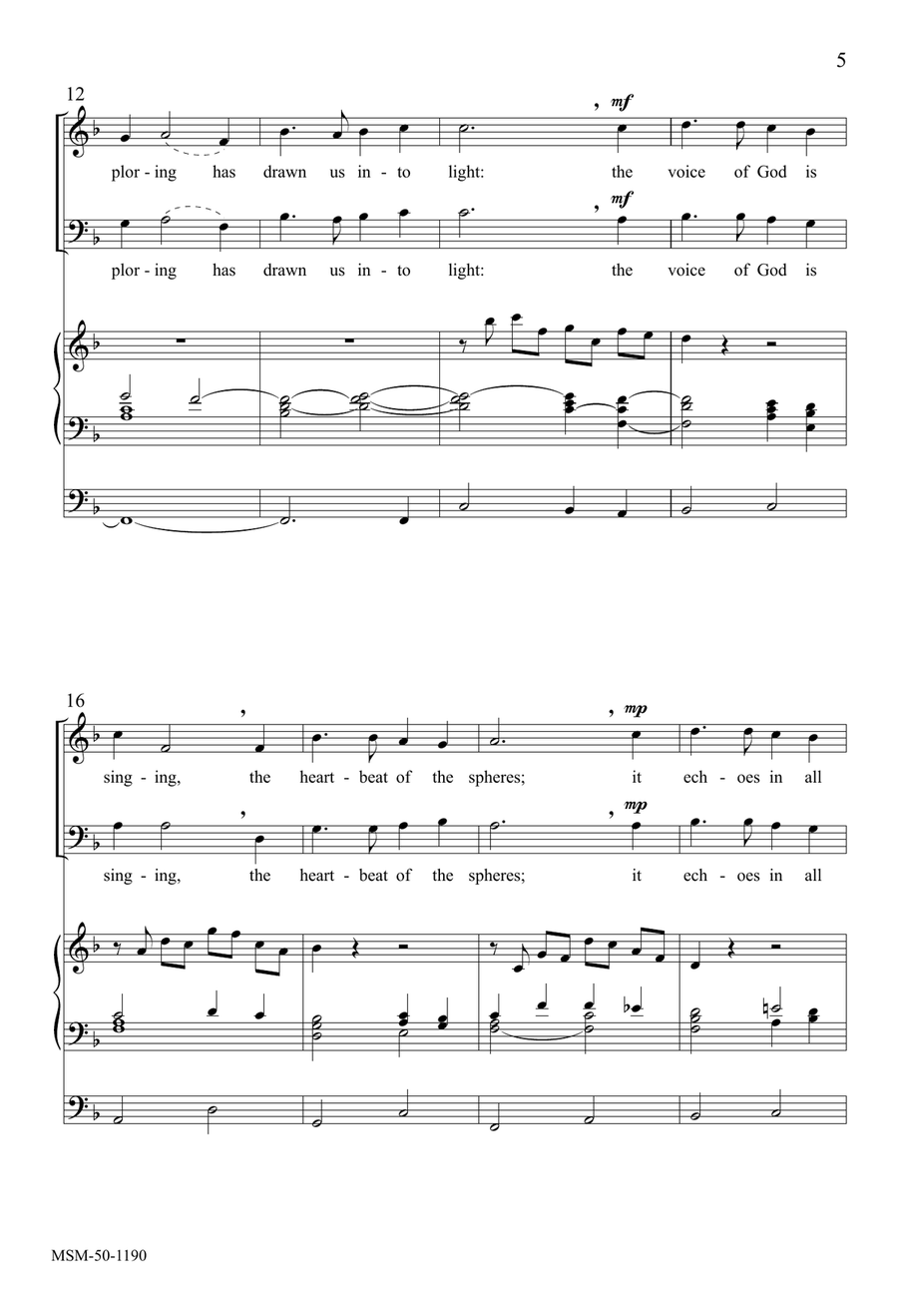 What Joyous Song Unfolding 4-Part scores gallery preview page 6