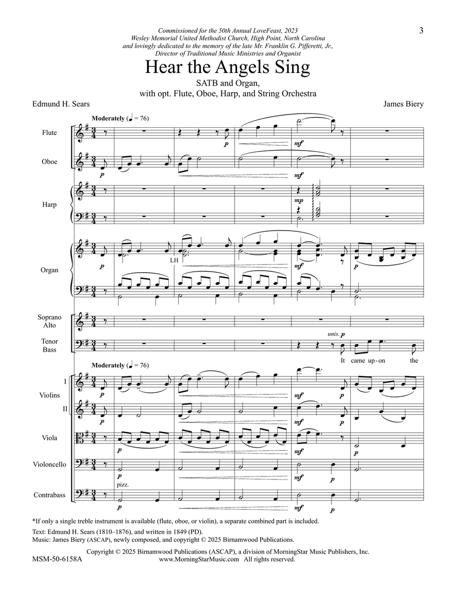 Hear the Angels Sing Hear the Angels Sing Choir scores gallery preview page 5