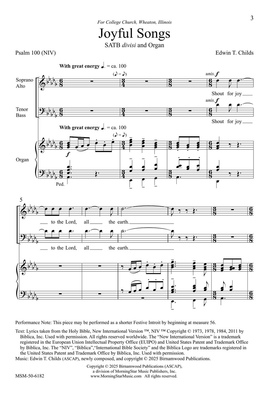 Joyful Songs Joyful Songs Divisi scores gallery preview page 3