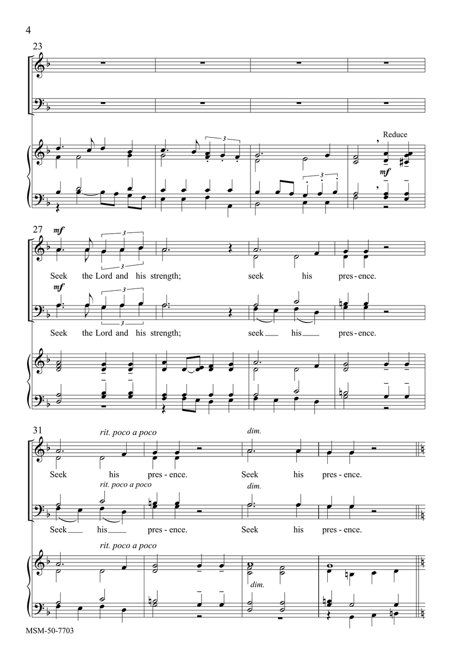 O Give Thanks to the Lord 4-Part scores gallery preview page 4