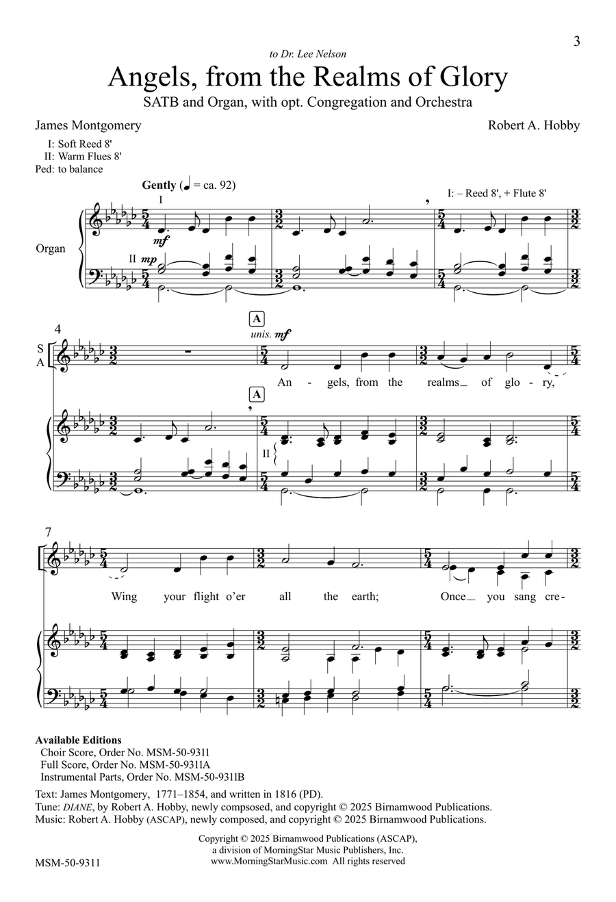Angels, from the Realms of Glory 4-Part scores gallery preview page 3