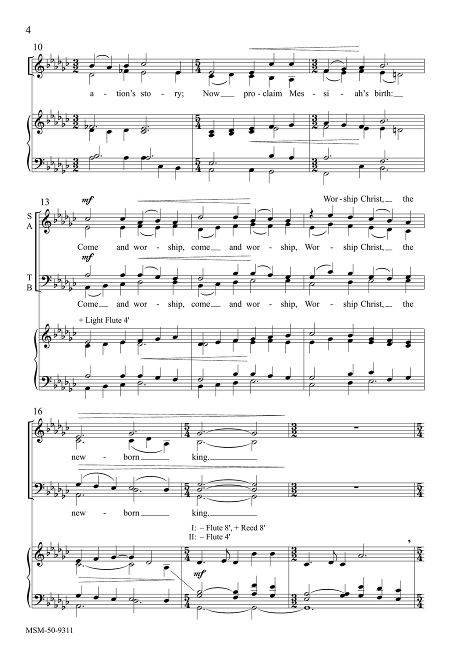 Angels, from the Realms of Glory 4-Part scores gallery preview page 4