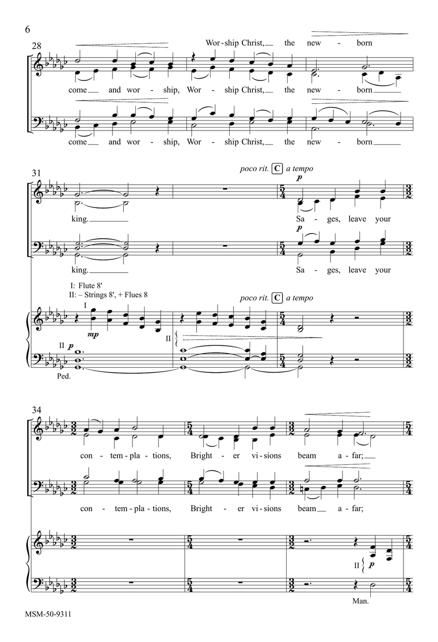 Angels, from the Realms of Glory 4-Part scores gallery preview page 6