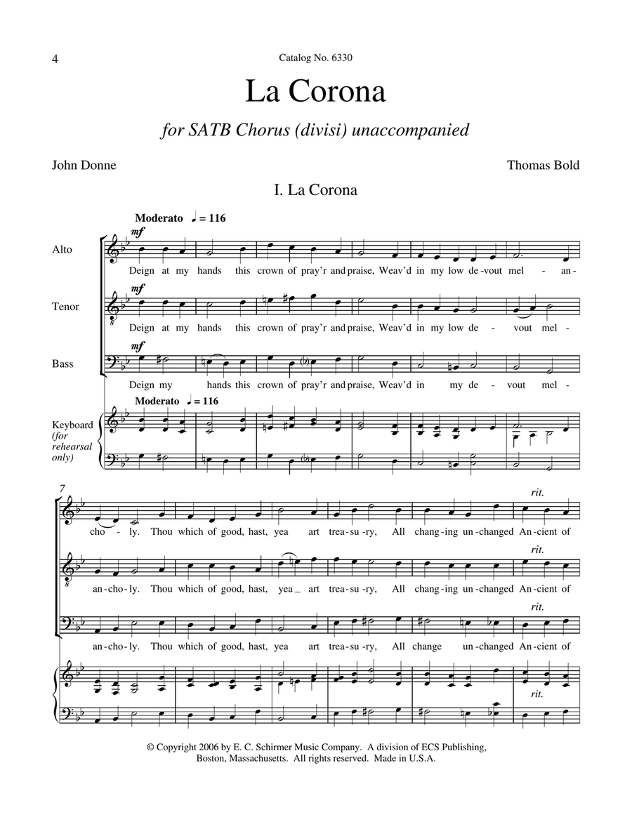 La Corona La Corona Divisi scores gallery preview page 4
