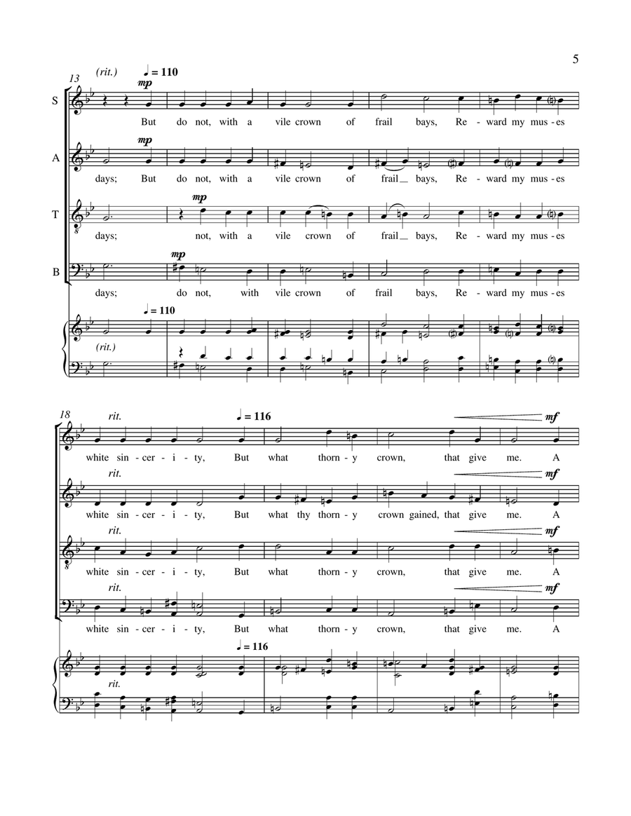 La Corona La Corona Divisi scores gallery preview page 5