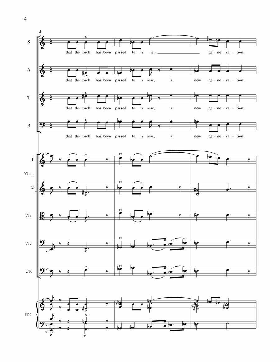 Let The Word Go Forth (Downloadable Full Score and Parts Set) Choir scores gallery preview page 4
