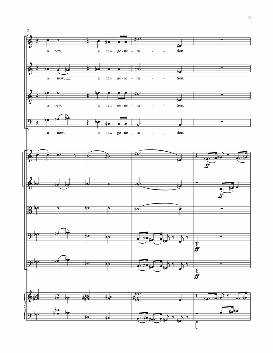 Let The Word Go Forth (Downloadable Full Score and Parts Set) Choir scores gallery preview page 5