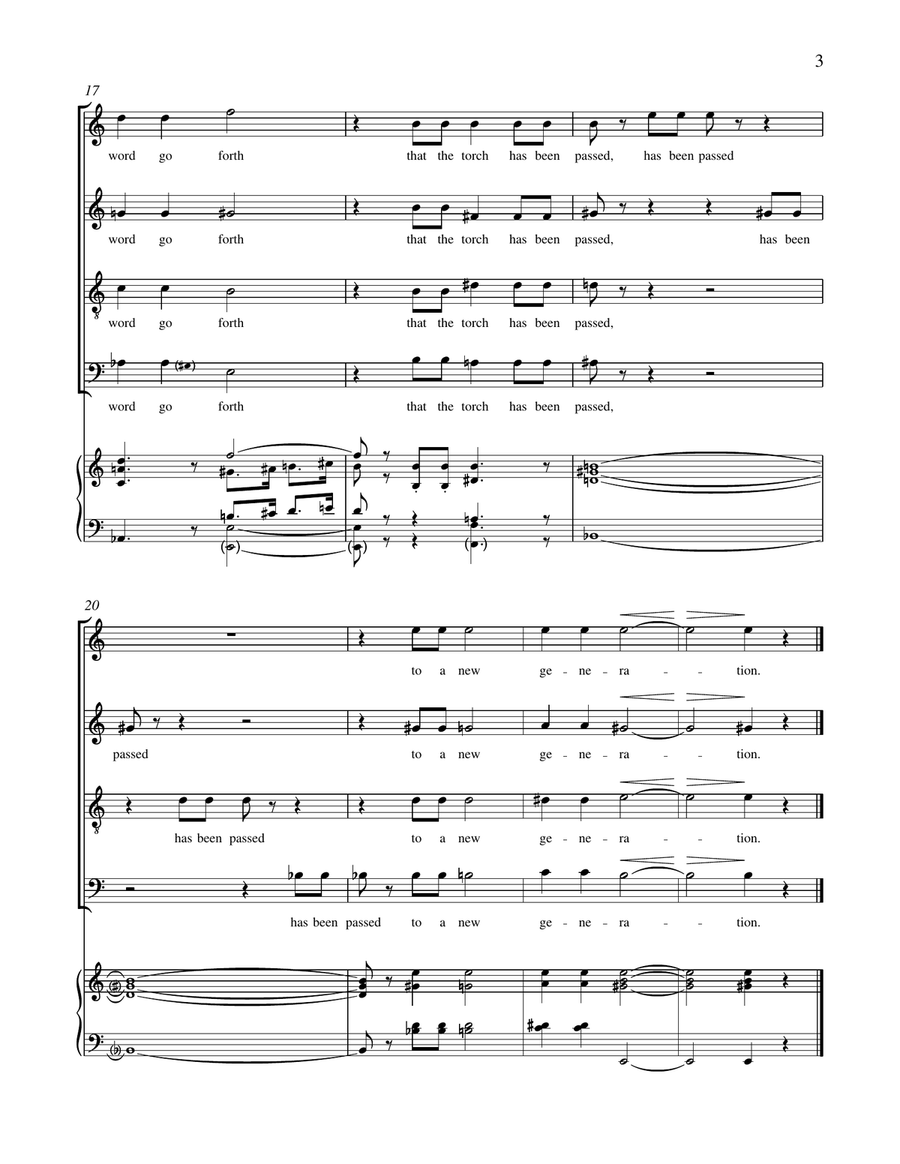 Let The Word Go Forth Let The Word Go Forth 4-Part scores gallery preview page 3