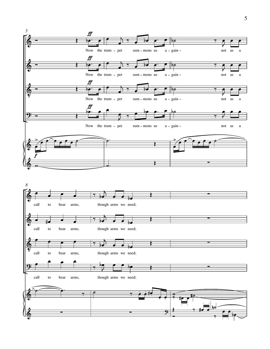 Let The Word Go Forth Let The Word Go Forth 4-Part scores gallery preview page 5