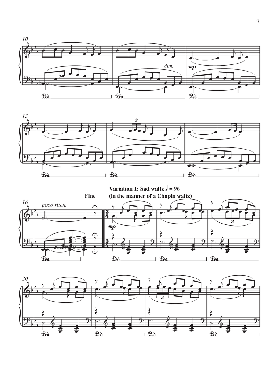 Variations on Arirang Variations on Arirang Piano Solo scores gallery preview page 3