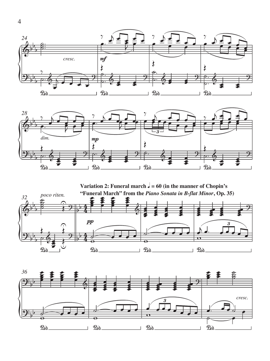 Variations on Arirang Variations on Arirang Piano Solo scores gallery preview page 4