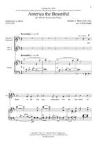 America the Beautiful SSAA scores gallery preview page 3