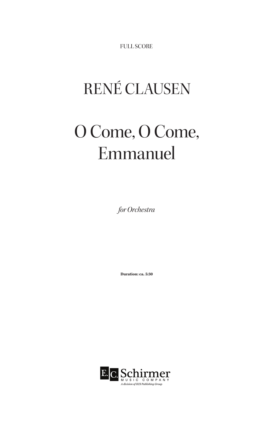 Fantasia on O Come, O Come, Emmanuel (Downloadable Additional Orchestra Score) Orchestra scores gallery preview page 3