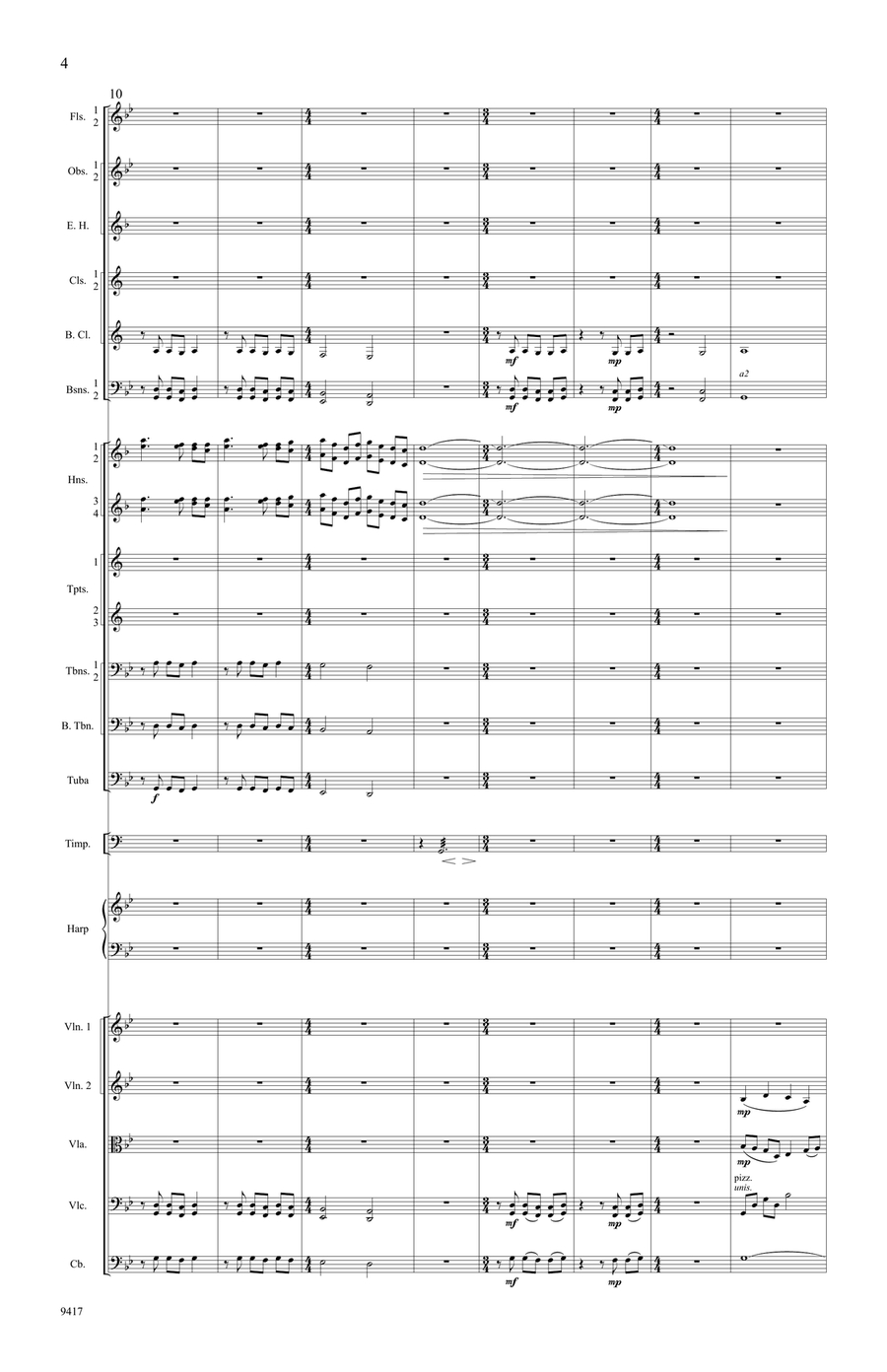 Fantasia on O Come, O Come, Emmanuel (Downloadable Additional Orchestra Score) Orchestra scores gallery preview page 6