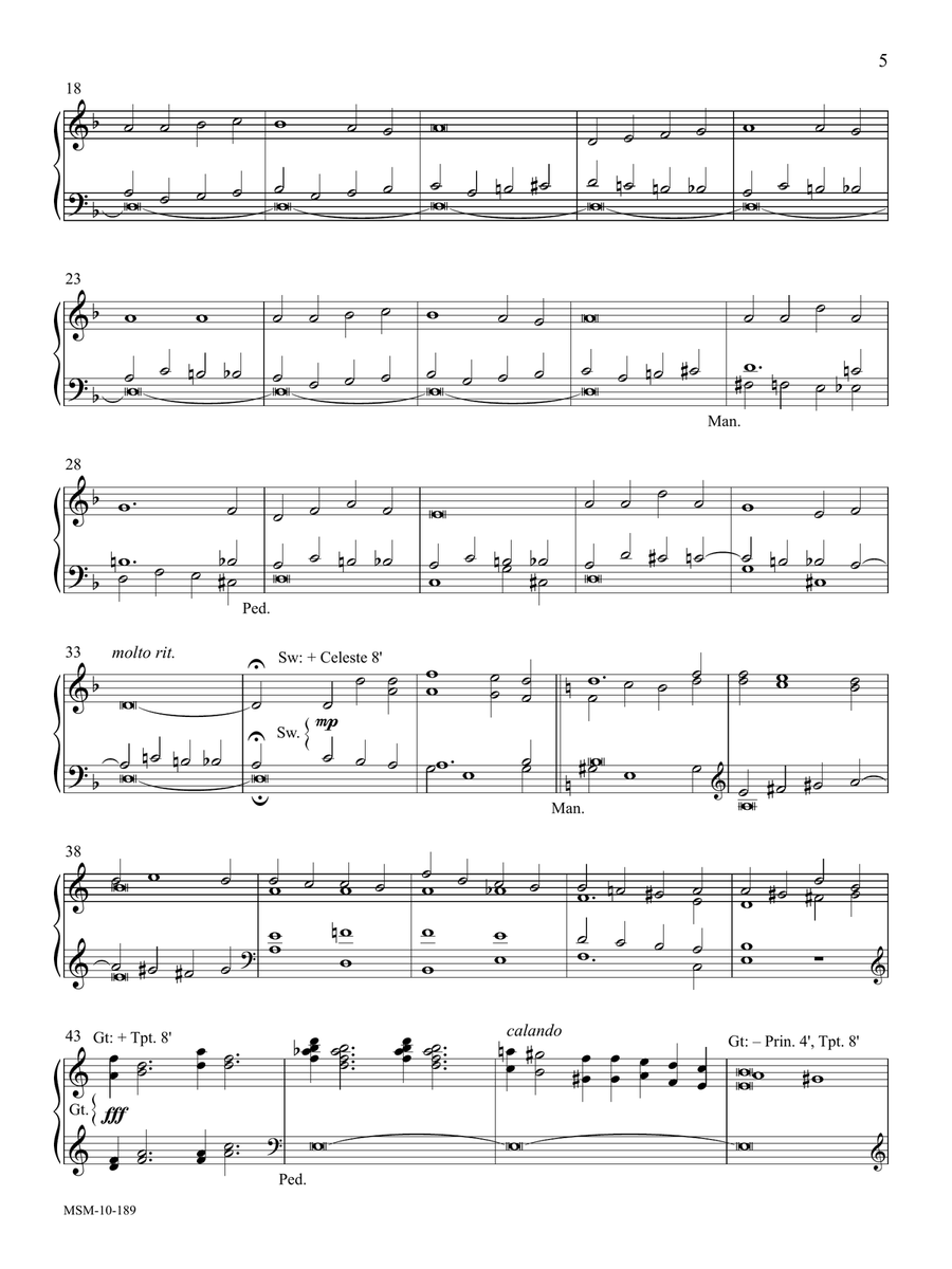 Sounds of Irony: Picardy (Let All Mortal Flesh Keep Silence) Organ scores gallery preview page 2