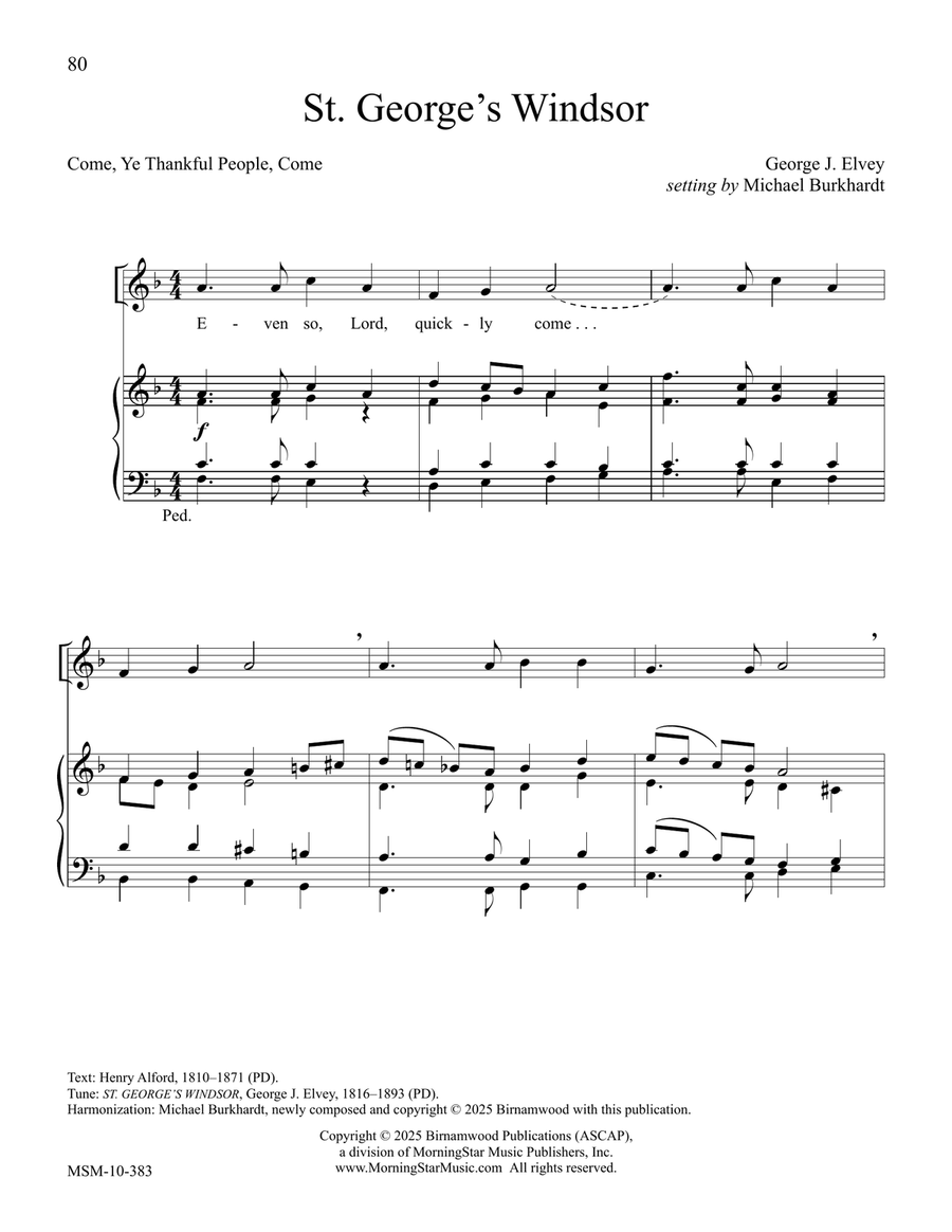 St. George's Windsor St. George's Windsor Organ scores gallery preview page 1