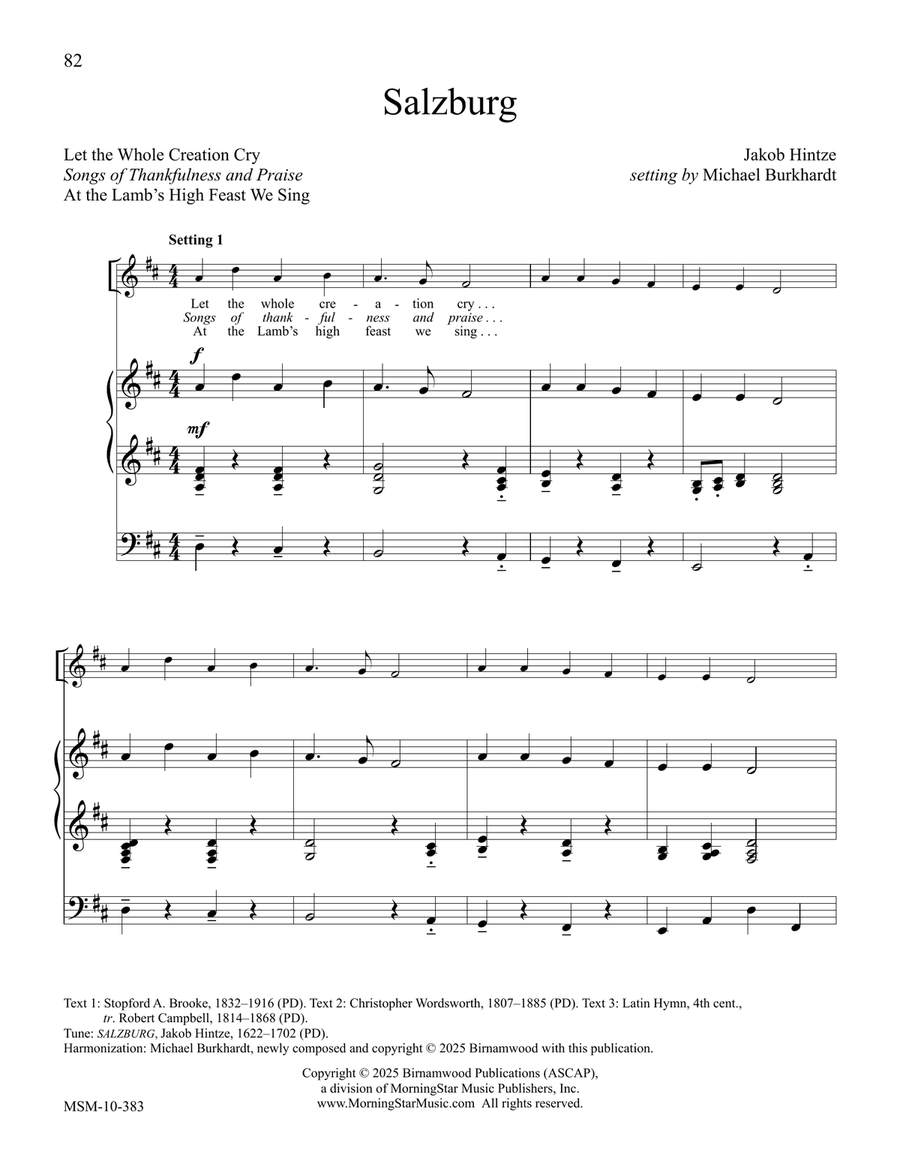 Salzburg Salzburg Organ scores gallery preview page 1
