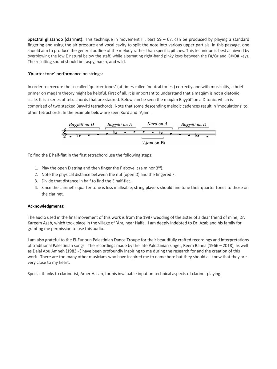 Palestinian Songs & Dances Clarinet - Digital Sheet Music page 6