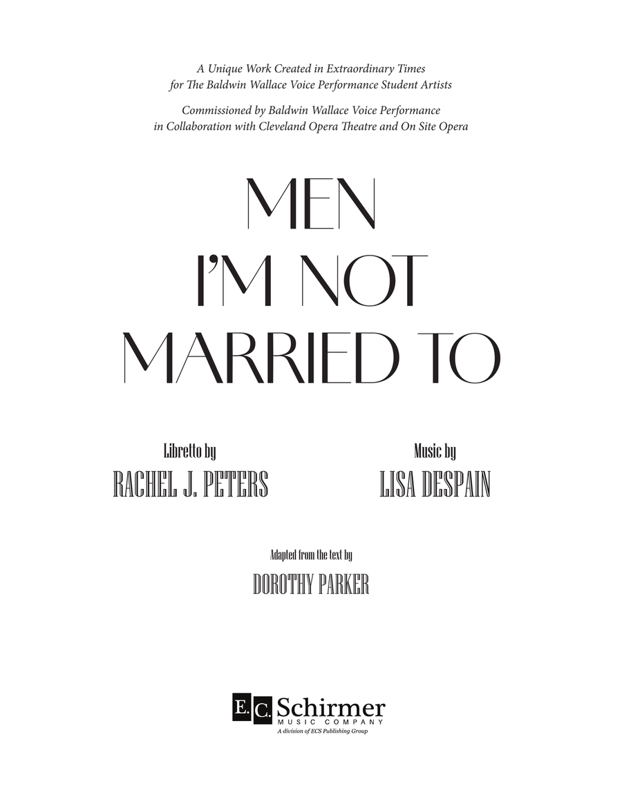 Men I'm Not Married To (Downloadable Piano/Vocal Score) B-Flat Clarinet scores gallery preview page 3