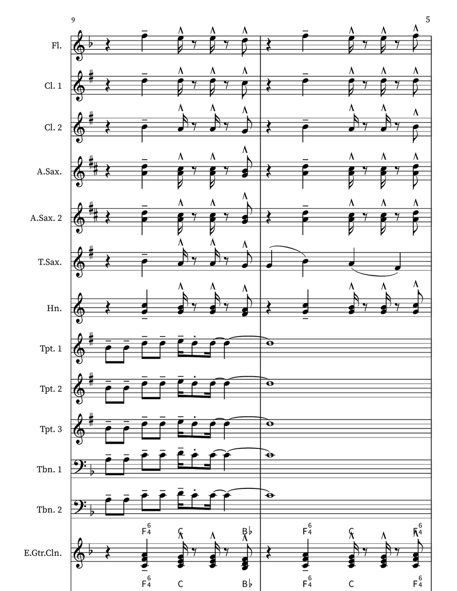 You Can Call Me Al You Can Call Me Al Marching Band scores gallery preview page 5
