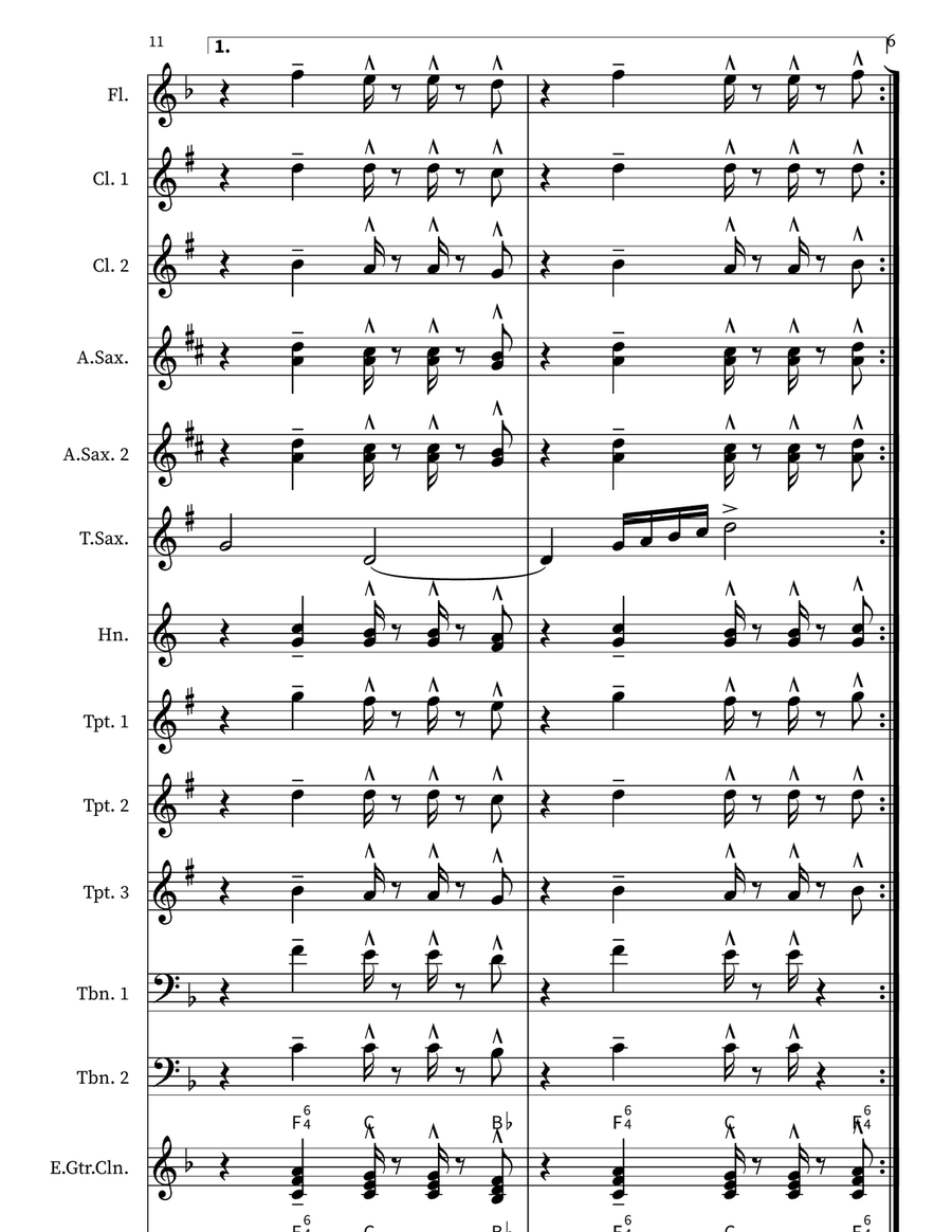 You Can Call Me Al You Can Call Me Al Marching Band scores gallery preview page 6