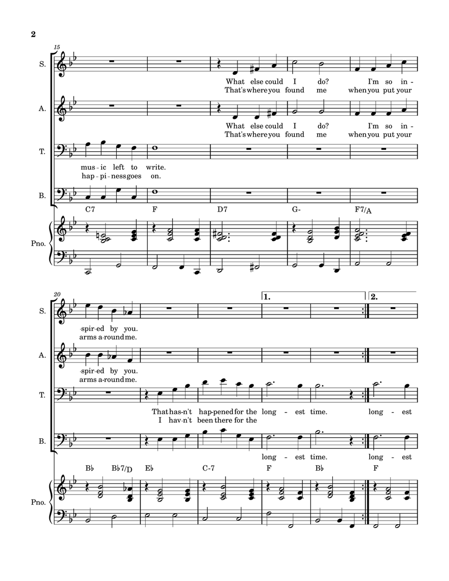 The Longest Time The Longest Time 4-Part scores gallery preview page 2