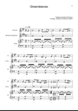 Greensleeves - Clarinet, B. Sax. and Piano. Score and Parts.