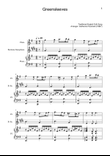 Greensleeves - Flute, B. Sax. and Piano. Score and Parts.