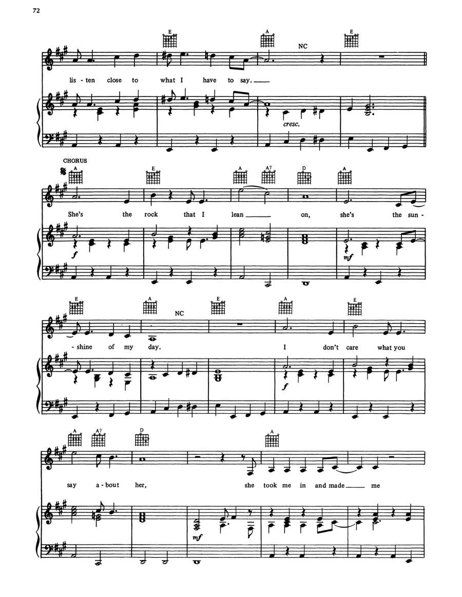 She's My Rock She's My Rock Piano, Vocal, Guitar scores gallery preview page 3