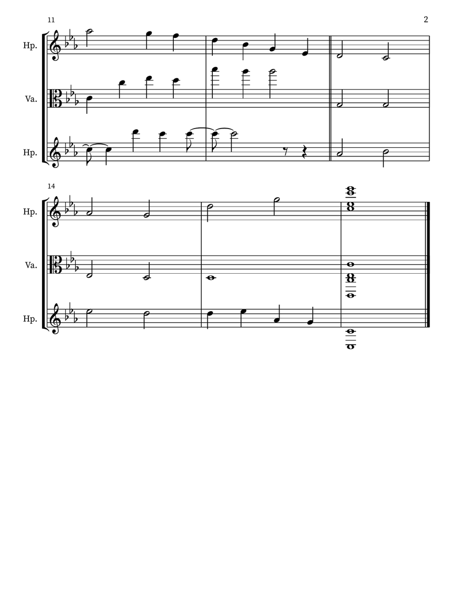 Prayerful Musing 102 Prayerful Musing 102 Small Ensemble scores gallery preview page 2
