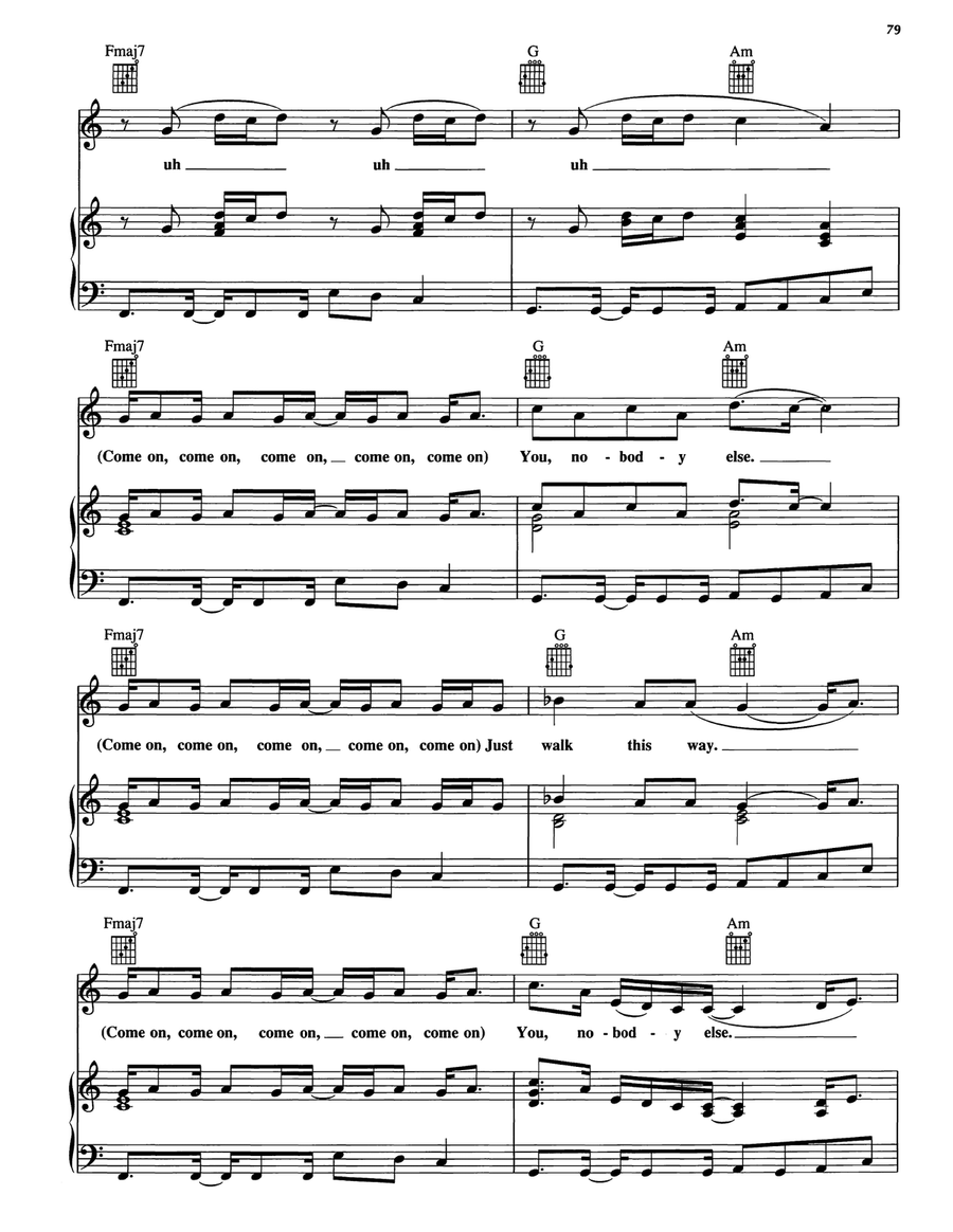 I Don't Know Anybody Else Piano, Vocal, Guitar scores gallery preview page 3