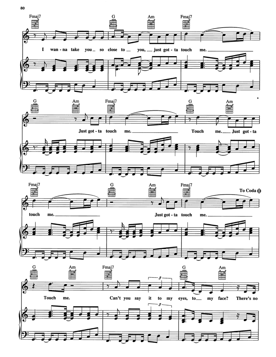 I Don't Know Anybody Else Piano, Vocal, Guitar scores gallery preview page 4