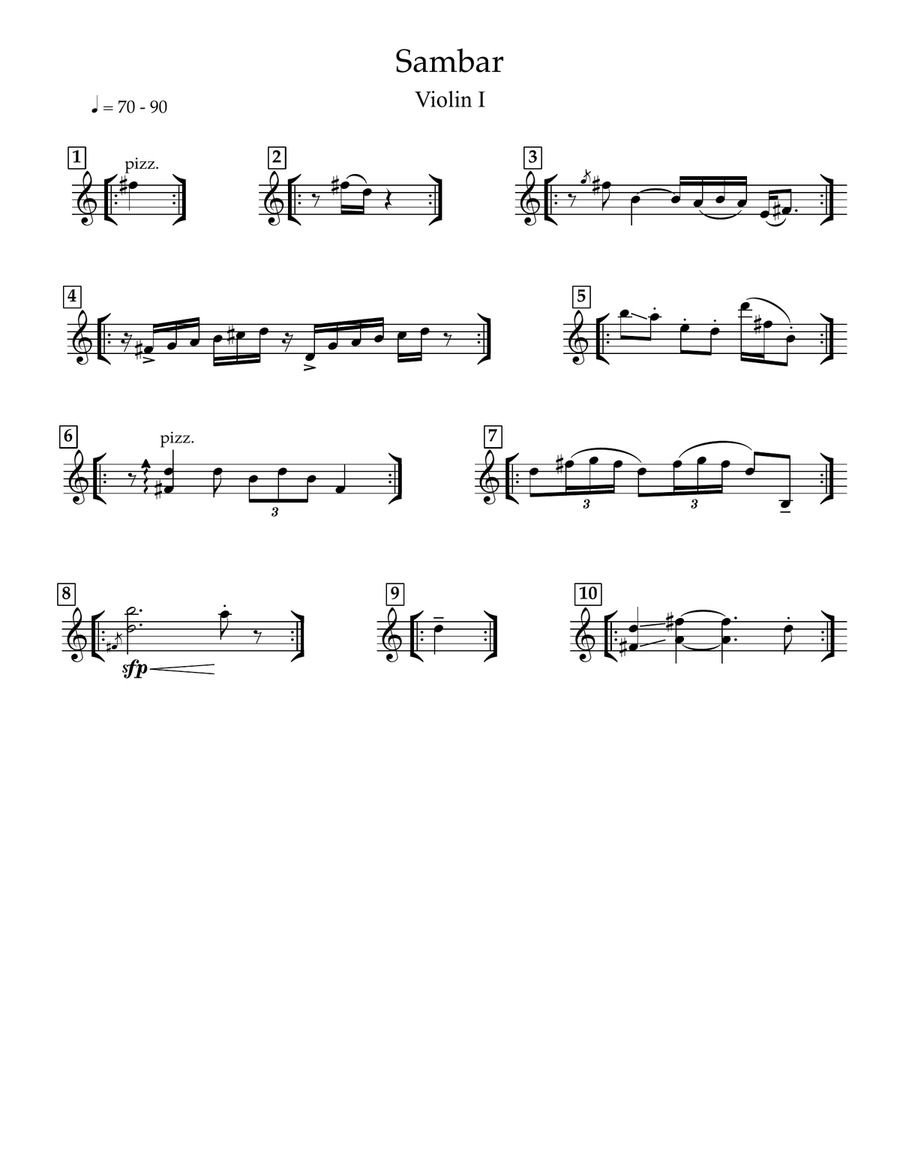 Sambar Sambar String Quartet scores gallery preview page 4