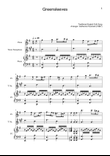 Greensleeves - Flute, T. Sax. and Piano. Score and Parts.