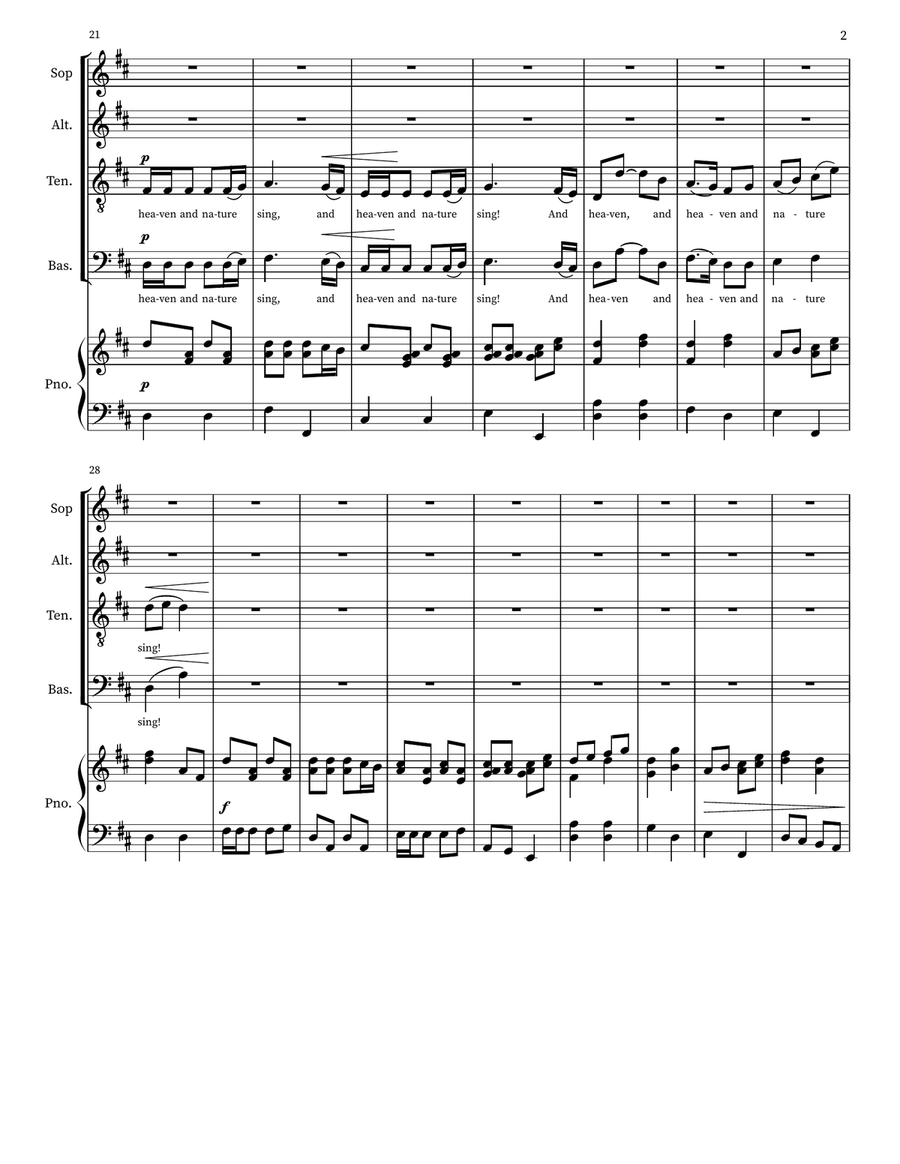 Joy to the Angels (SATB) Joy to the Angels (SATB) Divisi scores gallery preview page 2