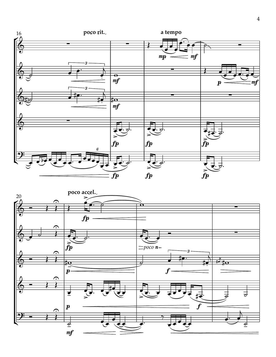 Nostadamus Woodwind Quintet scores gallery preview page 5