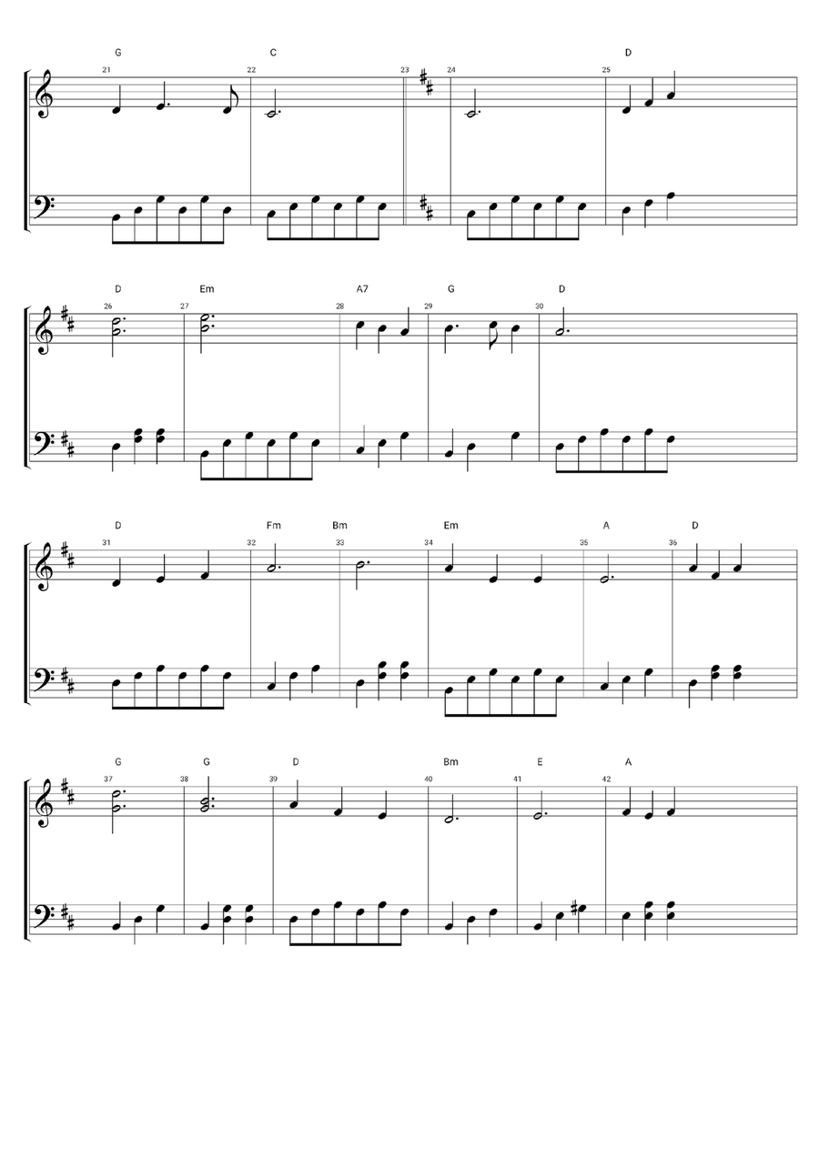 Morning Has Broken Morning Has Broken Piano Solo scores gallery preview page 2