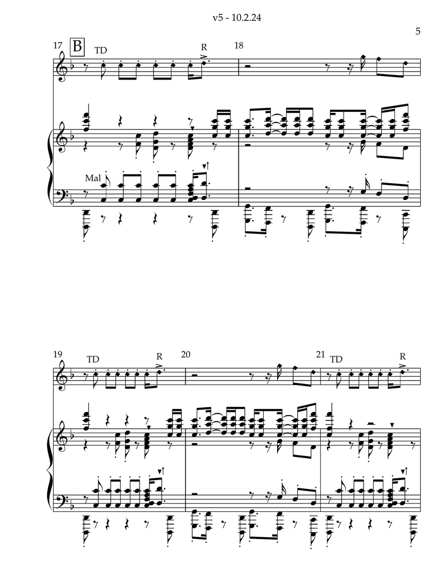 Uptown Funk Uptown Funk Handbell Choir scores gallery preview page 5