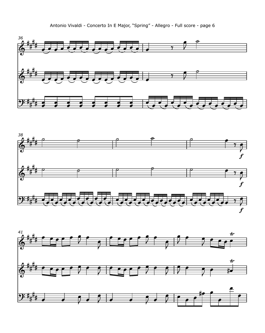 Vivaldi, A. - Concerto in E Major, 