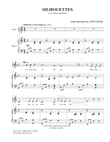 SILHOUETTES - for Low Voice and PIano - by Jane Leslie
