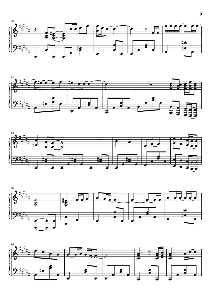 Something About The Way You Look Tonight Piano Solo scores gallery preview page 3