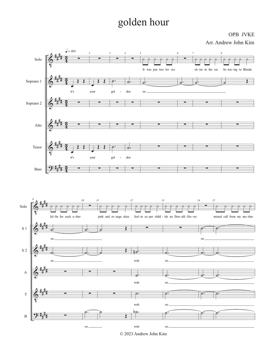 Golden Hour Golden Hour Divisi scores gallery preview page 1