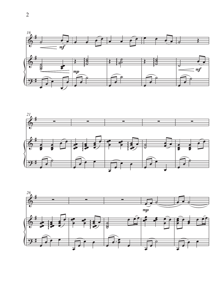 Come, Thou Fount of Every Blessing Chamber Music scores gallery preview page 2