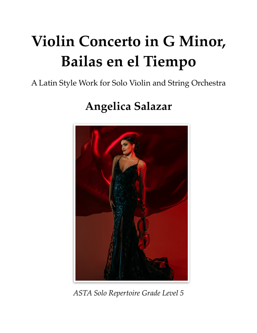 Violin Concerto in G Minor, Bailas en el Tiempo Chamber Music scores gallery preview page 1