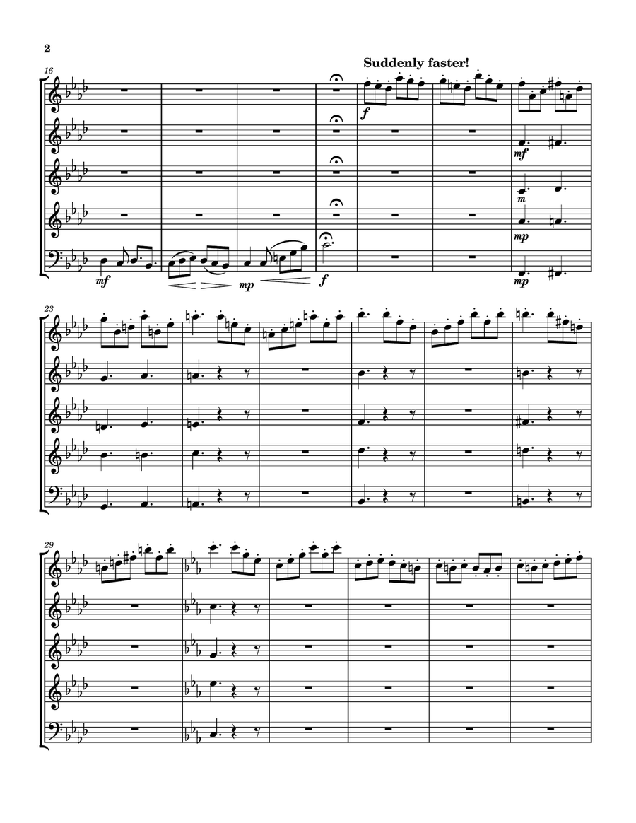Composition for Wind Quintet No. 1 Woodwind Quintet scores gallery preview page 2