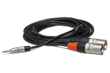 Pro Stereo Breakout, REAN 3.5 mm TRS to Dual XLR3M, 3 ft.