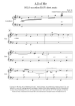 All of Me (SOLO accordion EASY)