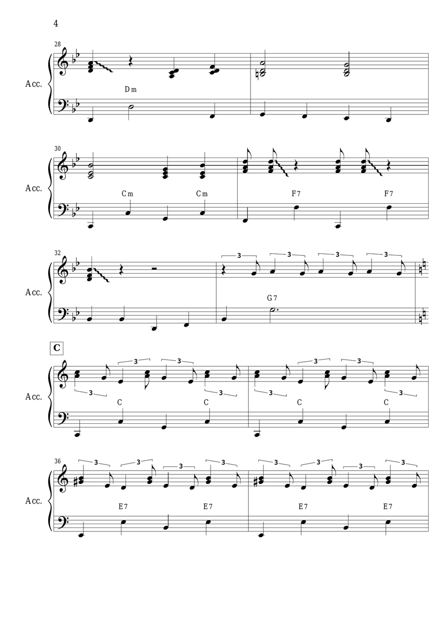 All of Me (SOLO accordion EASY) Accordion scores gallery preview page 4